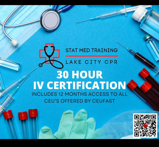 30 hour IV Certification for LPNs, meets state of FL requirements.